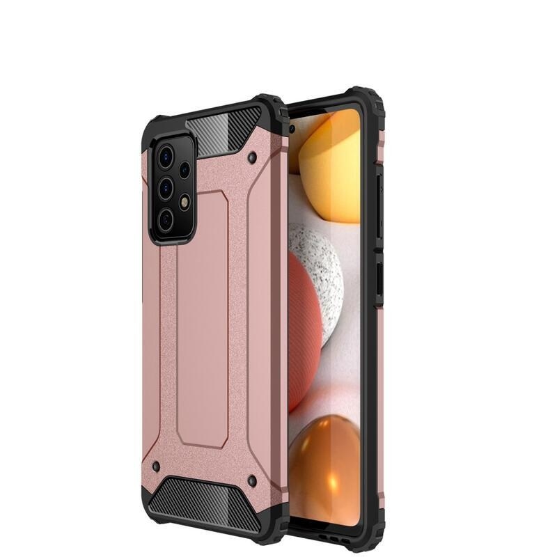 Armor hibrid tartós borítás Samsung Galaxy A72 5G/4G készülékhez - rózsaarany