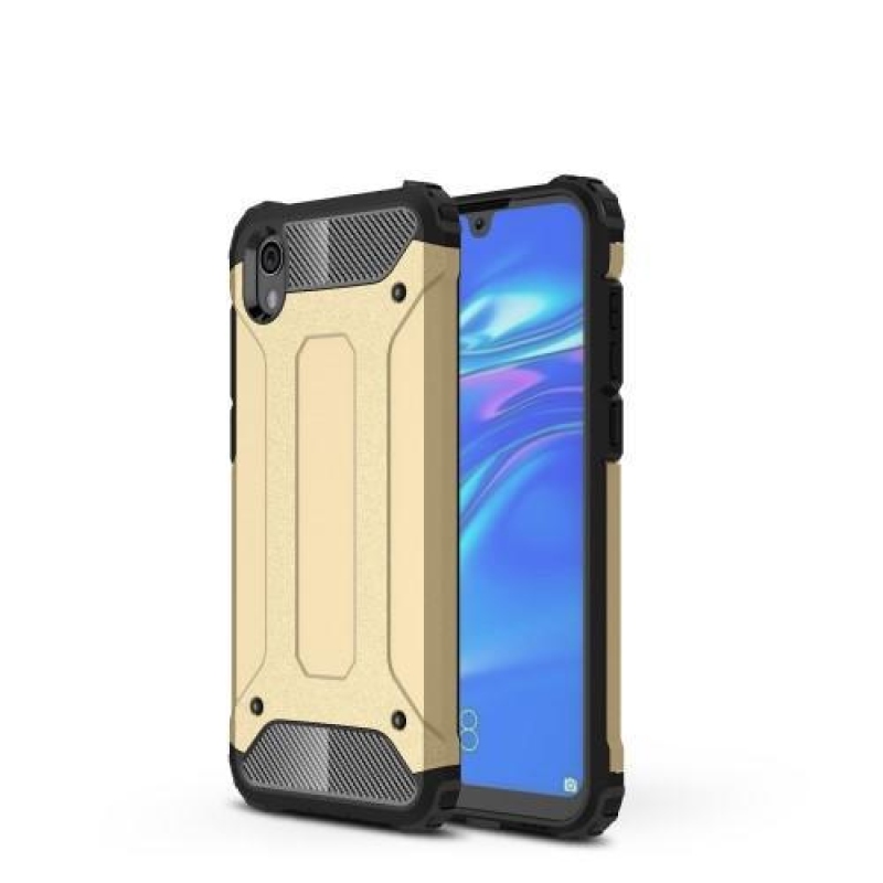 Tartós hibrid páncél borítás Huawei Y5 (2019) / Honor 8S készülékhez - arany színben