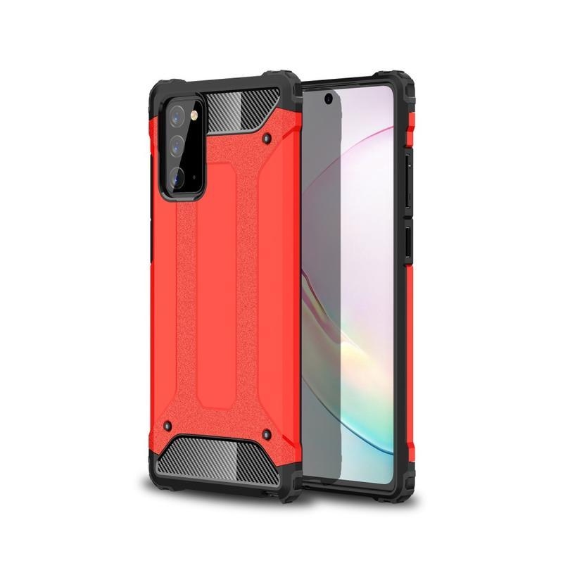 Tartós hibrid borítás Samsung Galaxy Note 20/Note 20 5G - piros színben