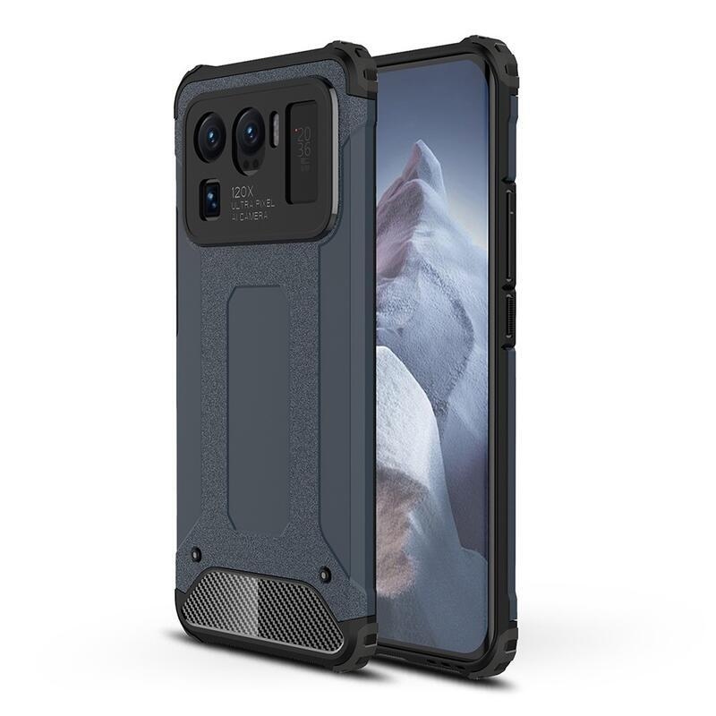Tartós hibrid borítás Xiaomi Mi 11 Ultra páncélzathoz - sötétkék