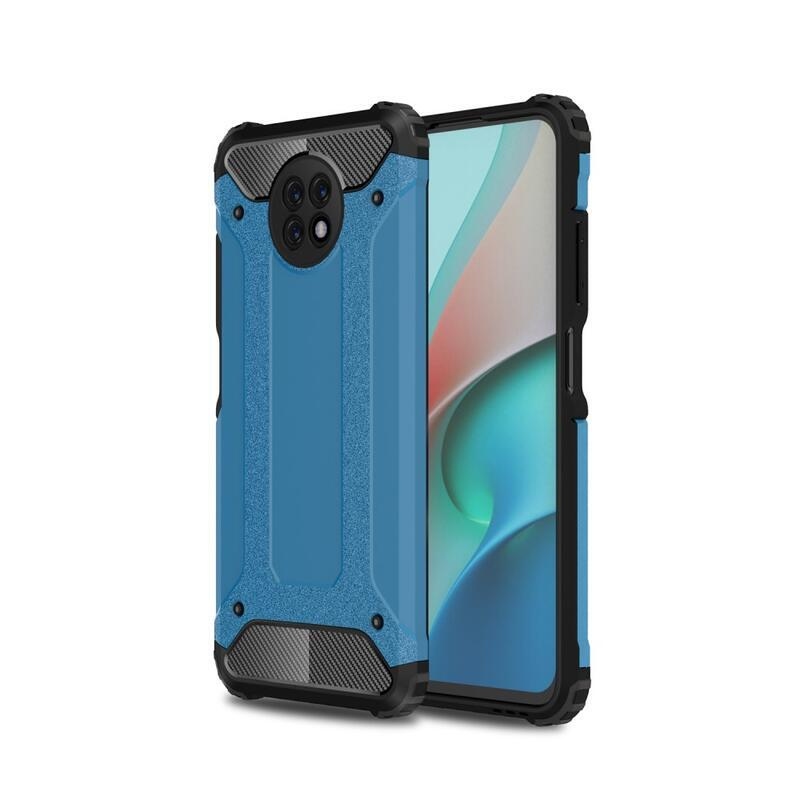 Tartós hibrid védőburkolat Xiaomi Redmi Note 9T 5G - világoskék színben