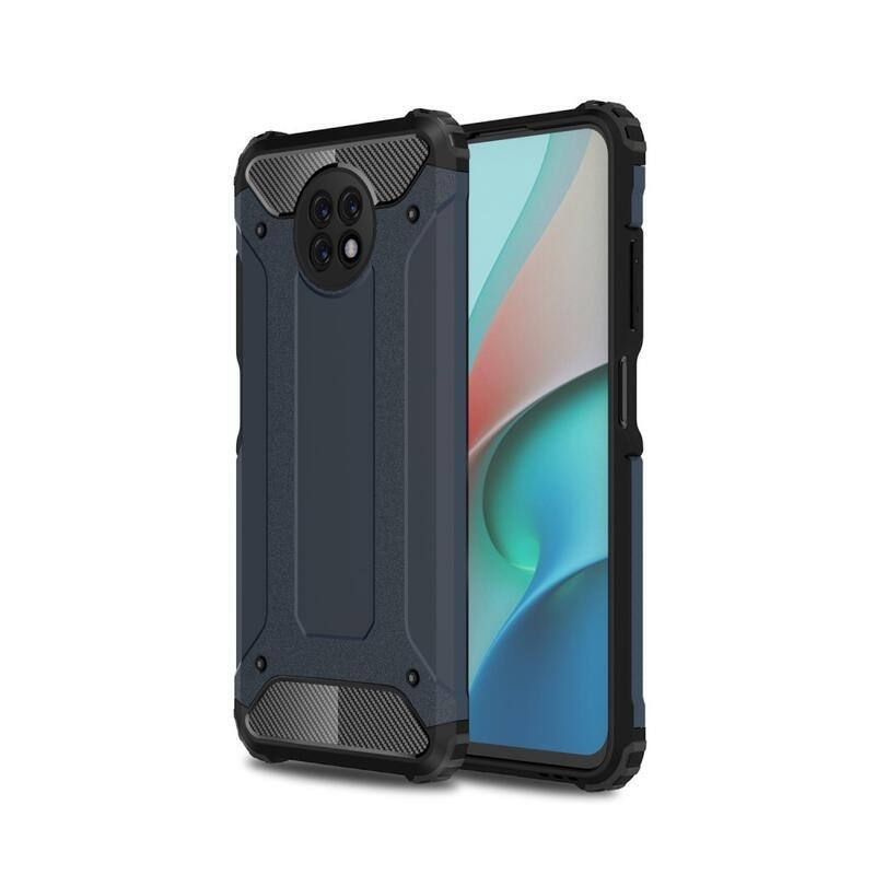 Tartós hibrid védőburkolat Xiaomi Redmi Note 9T 5G - sötétkék színben