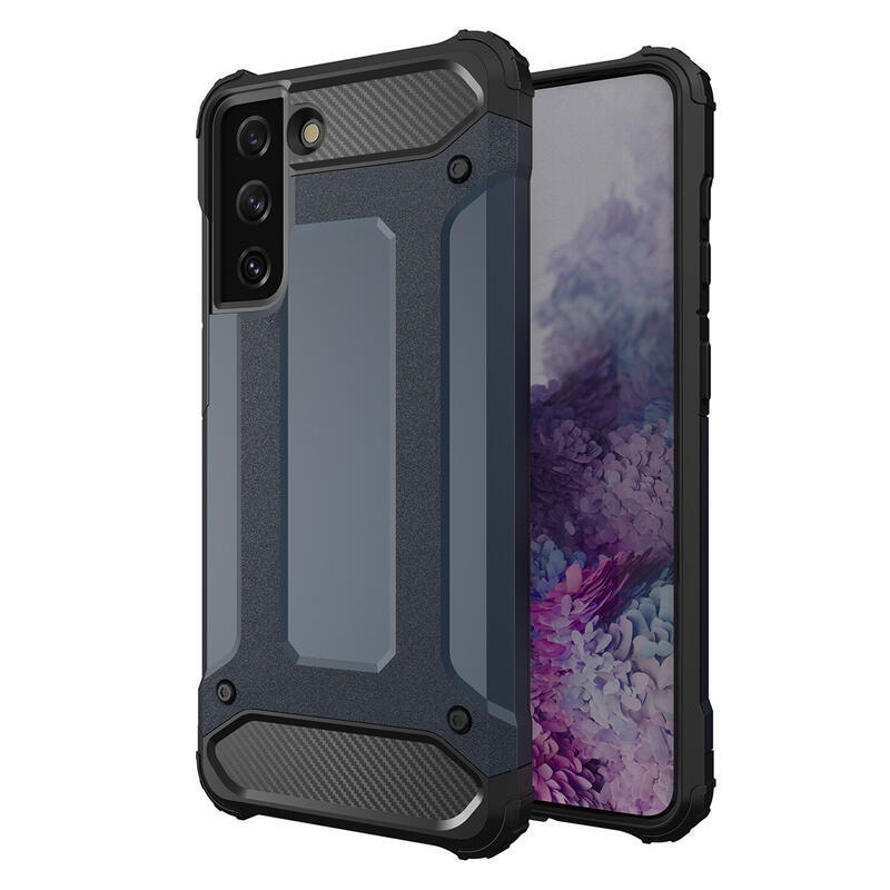 Tartós hibrid borítás Samsung Galaxy S23 Ultra készülékhez - sötétkék