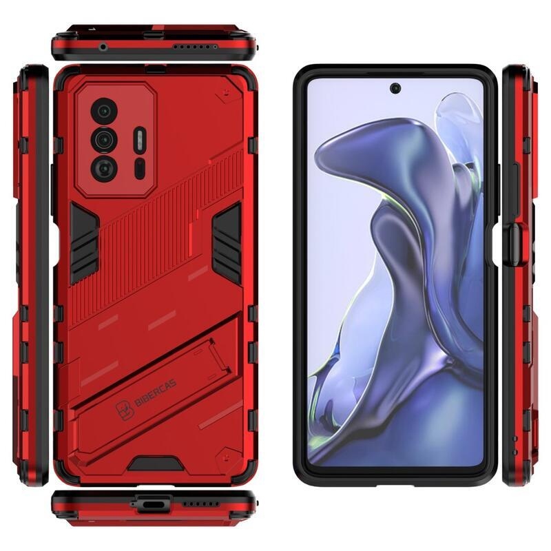 Armory tartós hibrid borítás Xiaomi 11T/11T Pro készülékhez - piros