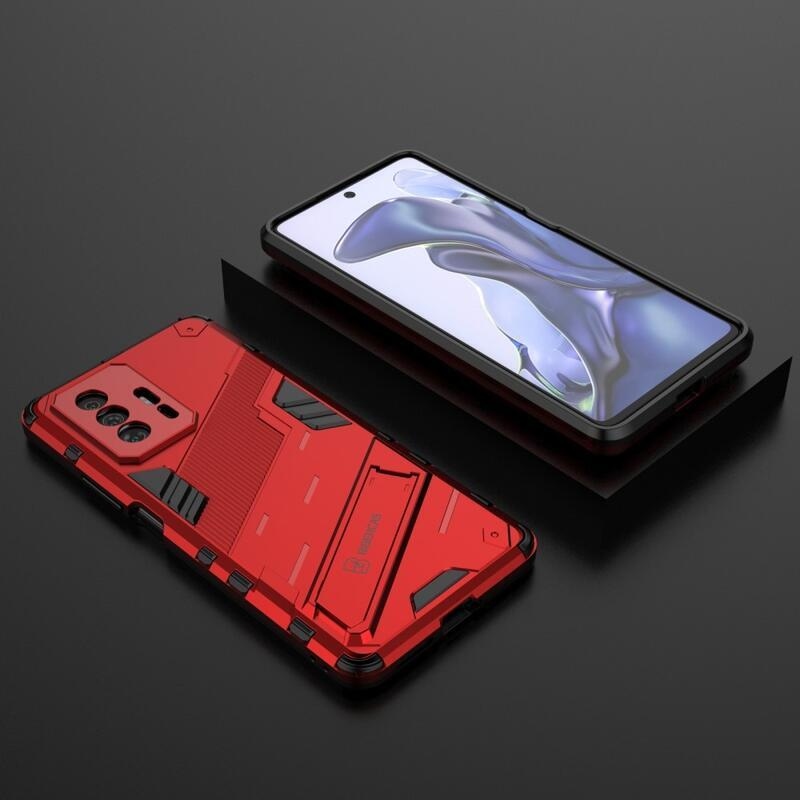 Armory tartós hibrid borítás Xiaomi 11T/11T Pro készülékhez - piros