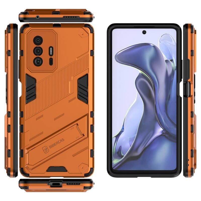 Armory tartós hibrid borítás Xiaomi 11T/11T Pro készülékhez - narancssárga
