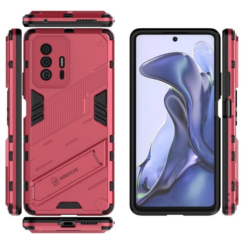 Armory tartós hibrid borítás Xiaomi 11T/11T Pro készülékhez - rózsaszínű