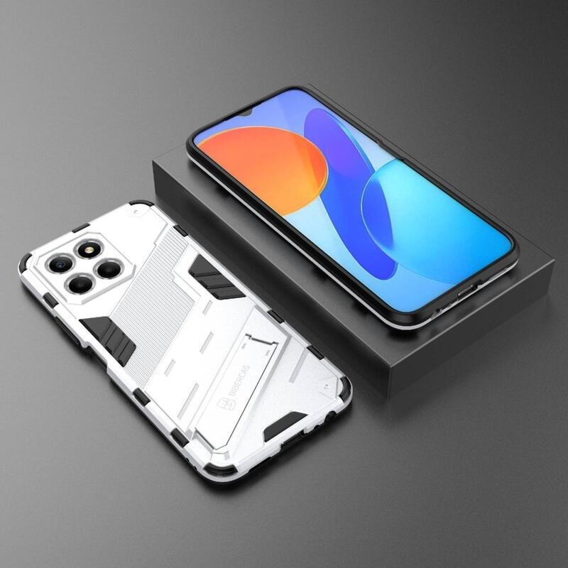 Armor tartós hibrid borítás dönthető állvánnyal a Honor X8 5G/Honor 70 Lite 5G készülékhez - fehér
