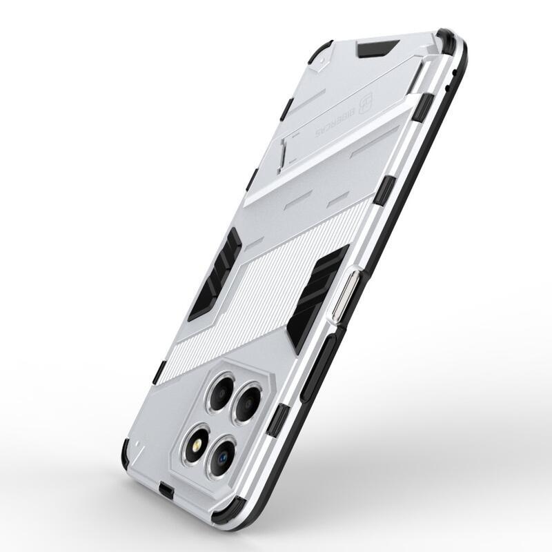 Armor tartós hibrid borítás dönthető állvánnyal a Honor X8 5G/Honor 70 Lite 5G készülékhez - fehér