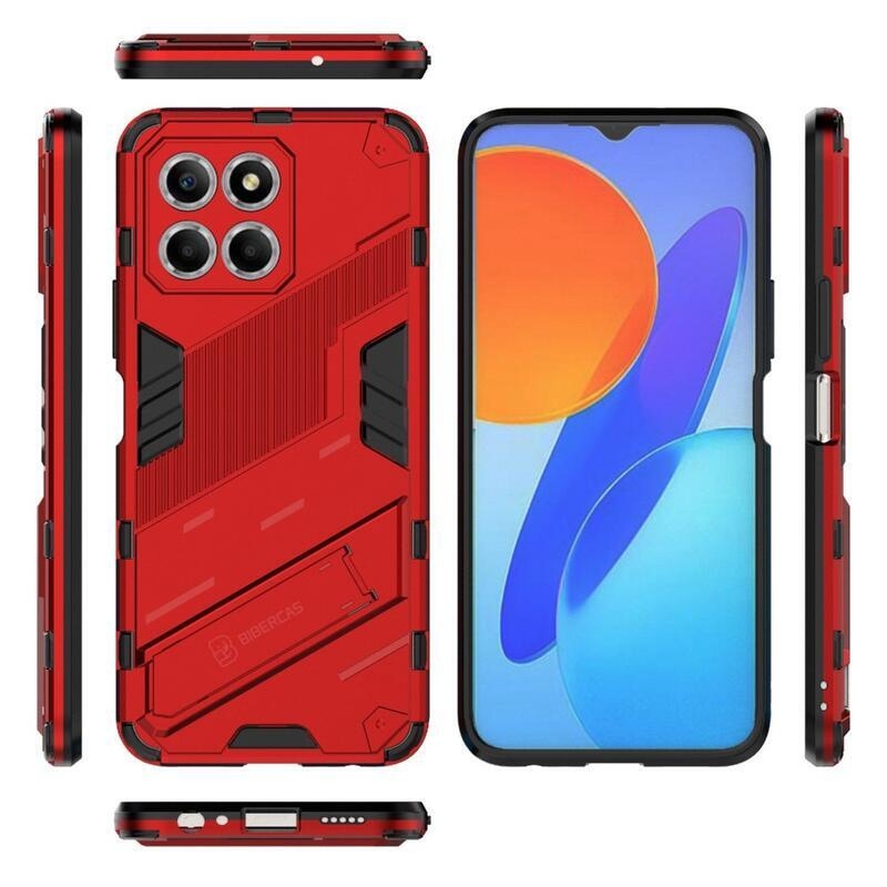 Tartós hibrid borítás a Honor X8 5G/Honor 70 Lite 5G készülékhez - Piros