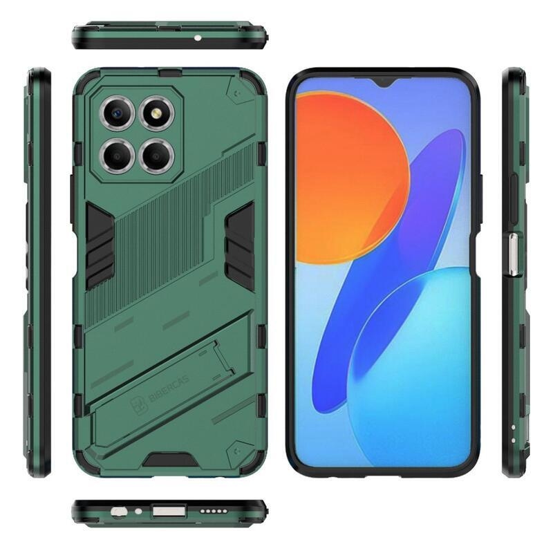 Armor tartós hibrid borító csuklós állvánnyal a Honor X8 5G/Honor 70 Lite 5G készülékhez - Zöld