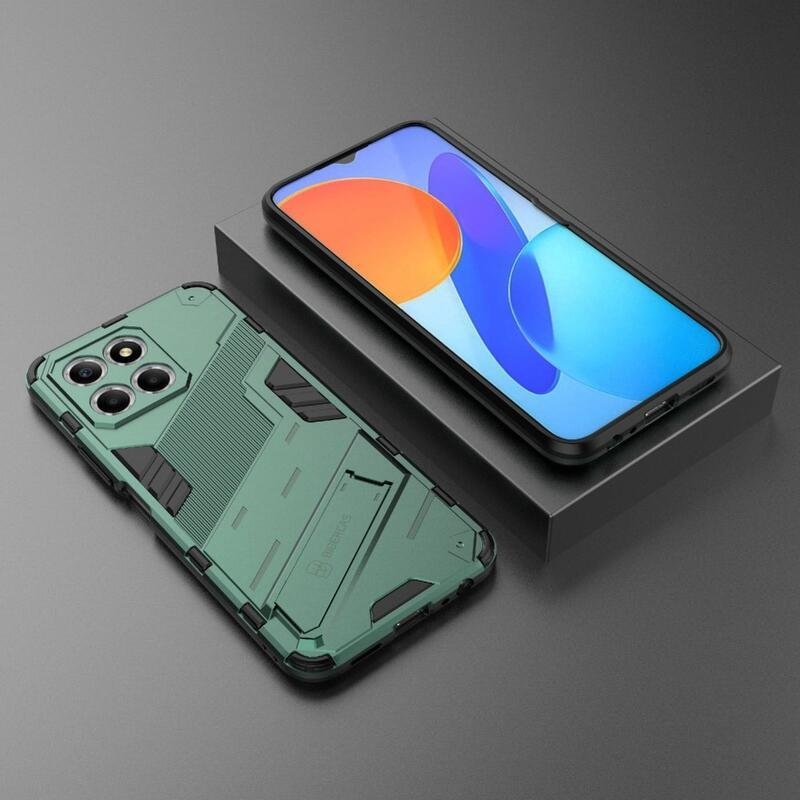 Armor tartós hibrid borító csuklós állvánnyal a Honor X8 5G/Honor 70 Lite 5G készülékhez - Zöld