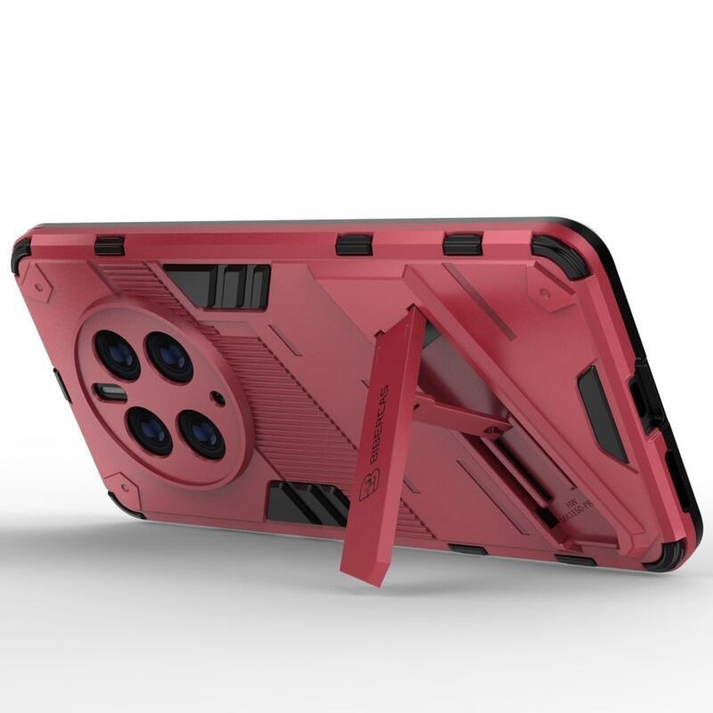 Armory tartós hibrid borító felhajtható állvánnyal a Huawei Mate 50 Pro készülékhez - rózsaszínű