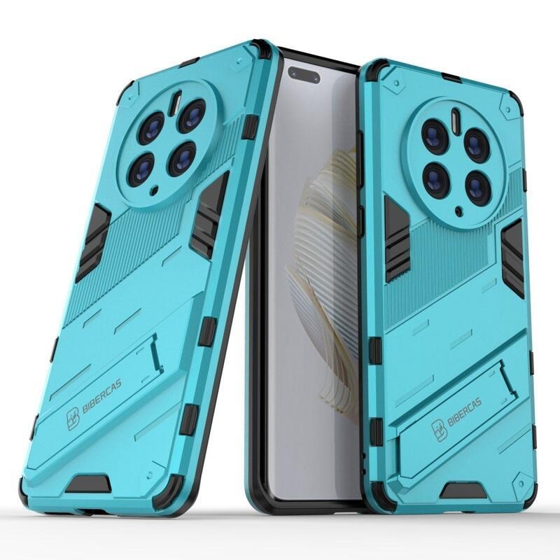 Armory tartós hibrid borítás felhajtható állvánnyal Huawei Mate 50 Pro készülékhez - világoskék színben
