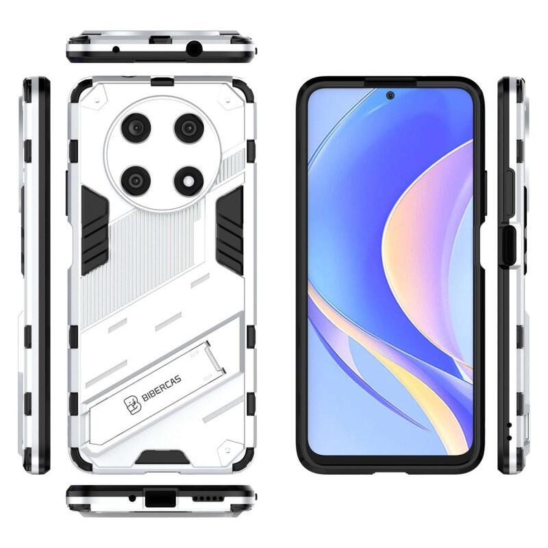 Armory tartós hibrid borító flip állvánnyal a Huawei Nova Y90-hez - fehér