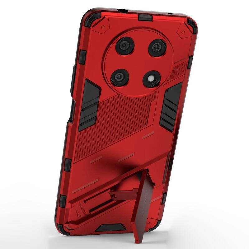 Armory tartós hibrid borító flip állvánnyal a Huawei Nova Y90-hez - piros