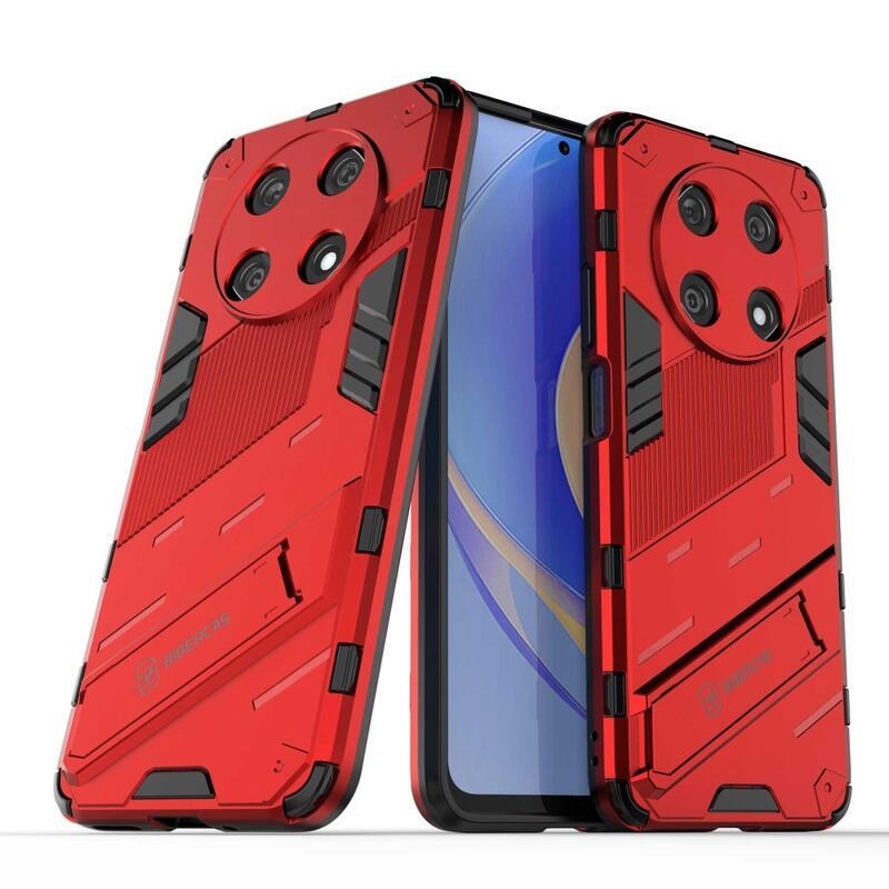 Armory tartós hibrid borító flip állvánnyal a Huawei Nova Y90-hez - piros