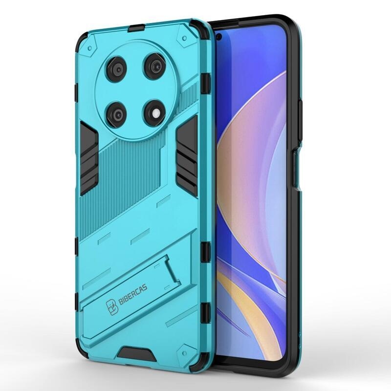 Armory tartós hibrid borító flip állvánnyal a Huawei Nova Y90-hez - világoskék színben