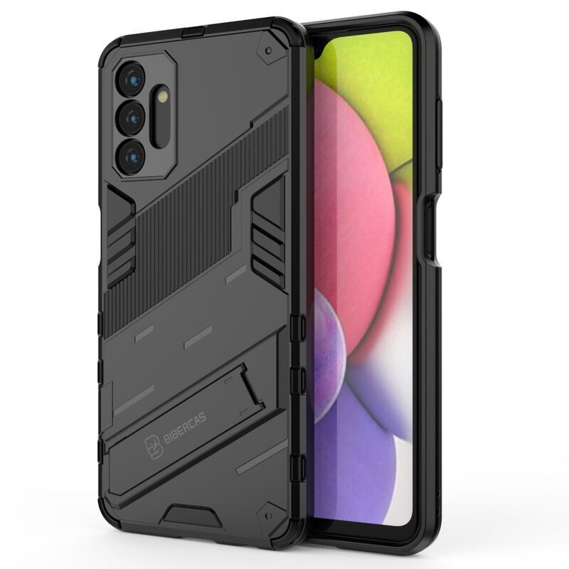 Armory Tartós hibrid borítás dönthető állvánnyal Samsung Galaxy A13 5G/Galaxy A04s (164,7 x 76,7 x 9,1 mm) - Fekete