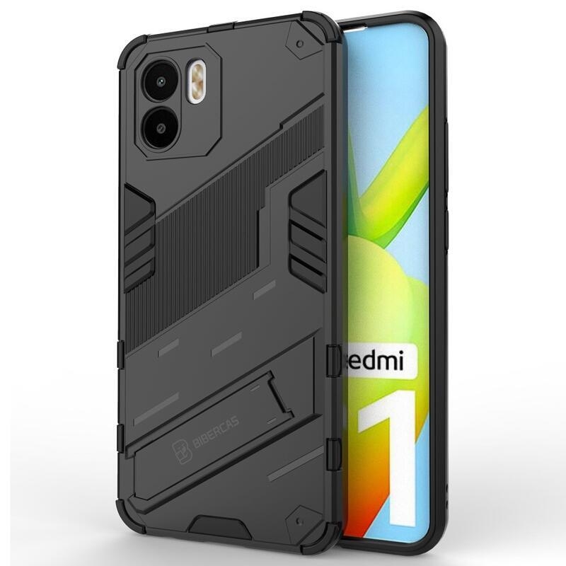 Armory tartós hibrid borító flip állvánnyal Xiaomi Redmi A1/Redmi A2-hez - fekete
