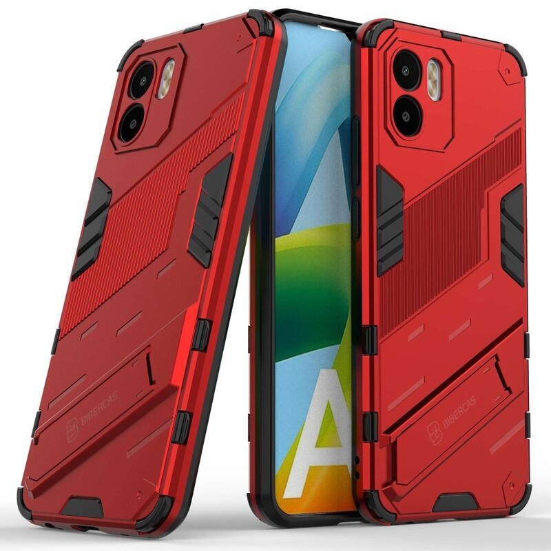 Armory tartós hibrid borító flip állvánnyal Xiaomi Redmi A1/Redmi A2-hez - piros