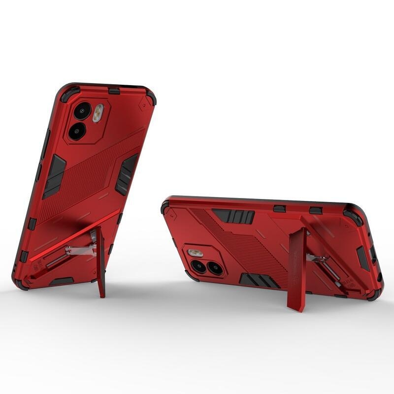 Armory tartós hibrid borító flip állvánnyal Xiaomi Redmi A1/Redmi A2-hez - piros