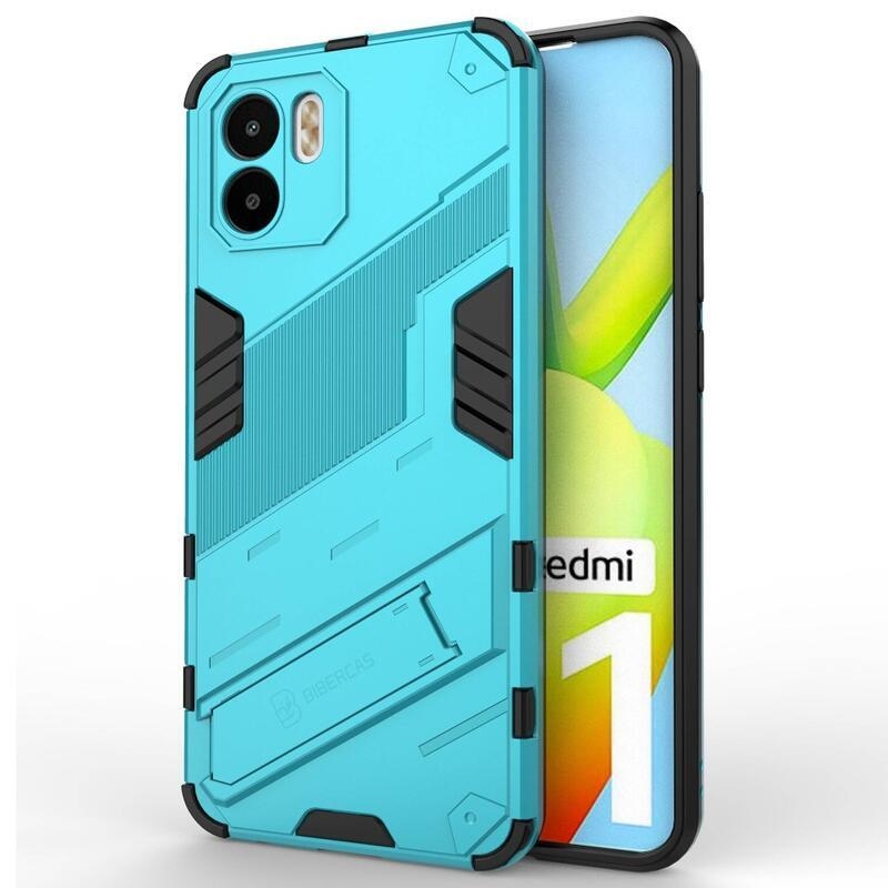 Armory tartós hibrid borító flip állvánnyal Xiaomi Redmi A1/Redmi A2-hez - világoskék színben