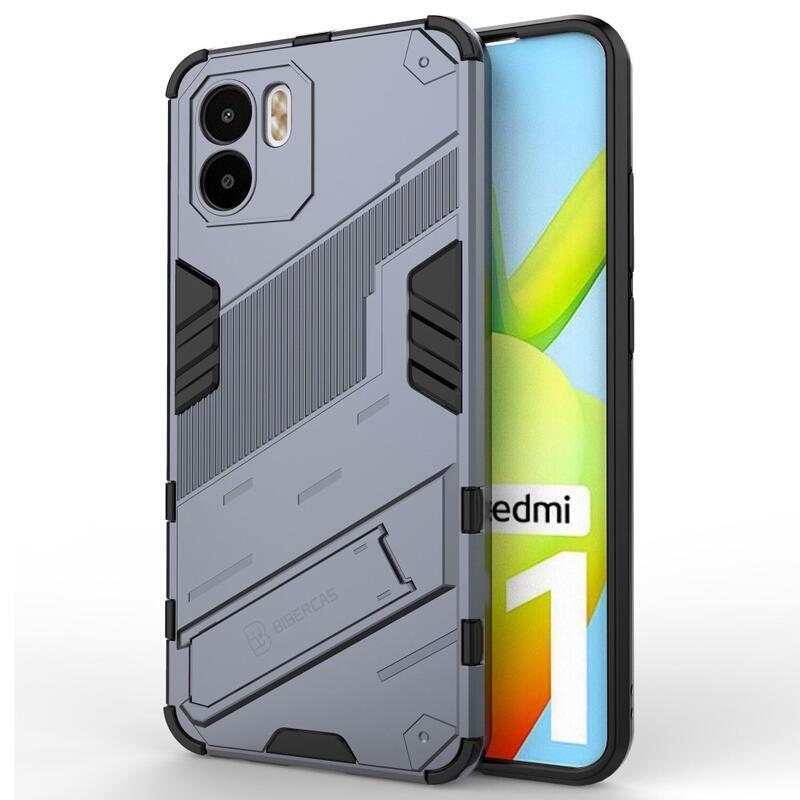 Armory tartós hibrid borító flip állvánnyal Xiaomi Redmi A1/Redmi A2 készülékhez - sötétkék