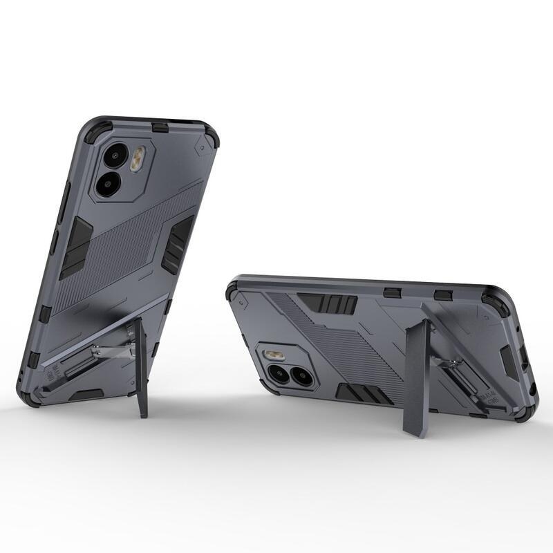 Armory tartós hibrid borító flip állvánnyal Xiaomi Redmi A1/Redmi A2 készülékhez - sötétkék