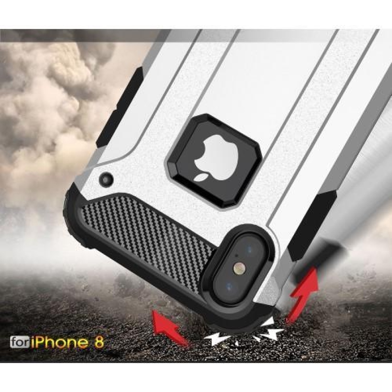 Armor tartós hibrid tok iPhone X készülékhez - rózsaarany