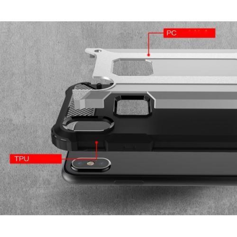 Armor tartós hibrid tok iPhone X készülékhez - rózsaarany