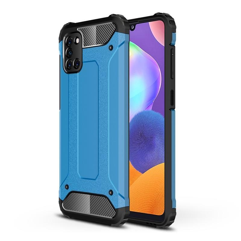 Armor tartós hibrid tok Samsung Galaxy A31 készülékhez - világoskék színben