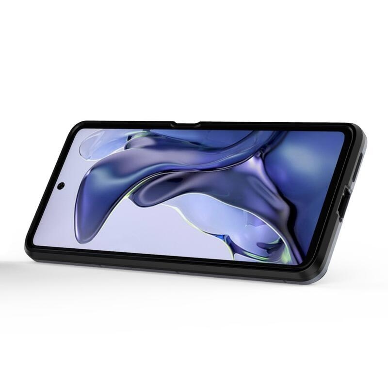 Guardy hibrid tartós borító ujjbeggyel Xiaomi 11T/11T Pro készülékhez - kék