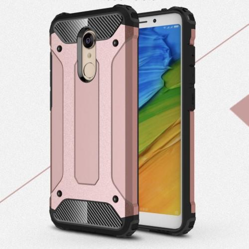 Páncél hibrid tartós tok Xiaomi Redmi 5 - rózsaarany