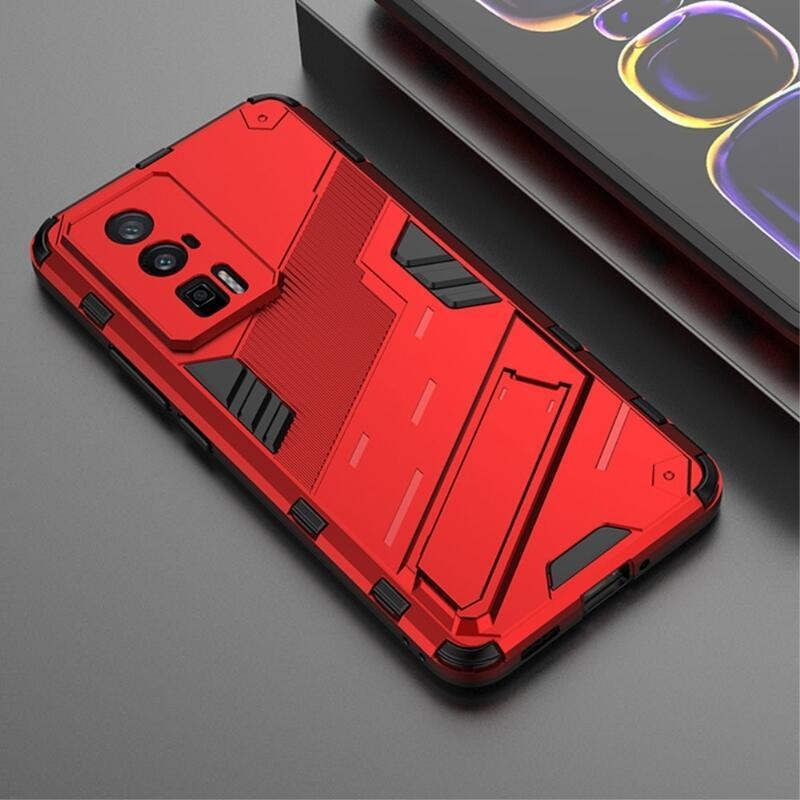 Armory tartós hibrid borítás Xiaomi Poco F5 Pro készülékhez - piros