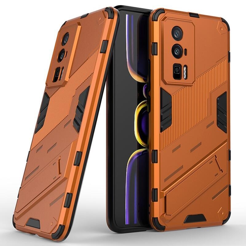 Armory tartós hibrid borítás Xiaomi Poco F5 Pro készülékhez - narancssárga
