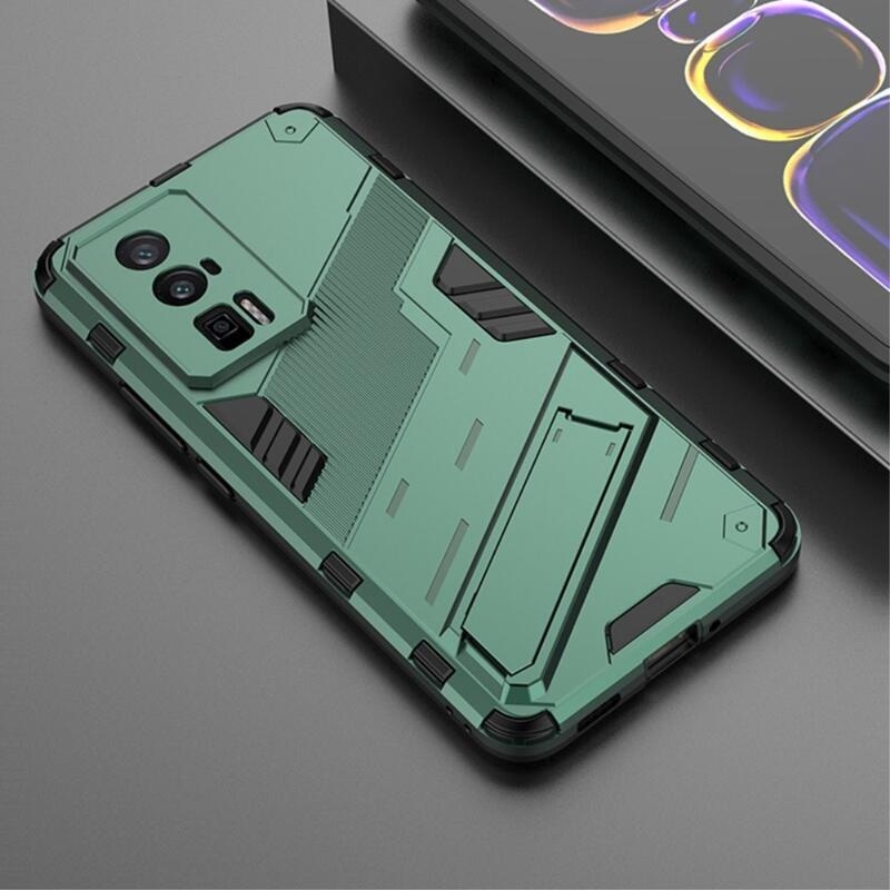 Armory tartós hibrid borítás Xiaomi Poco F5 Pro készülékhez - zöld