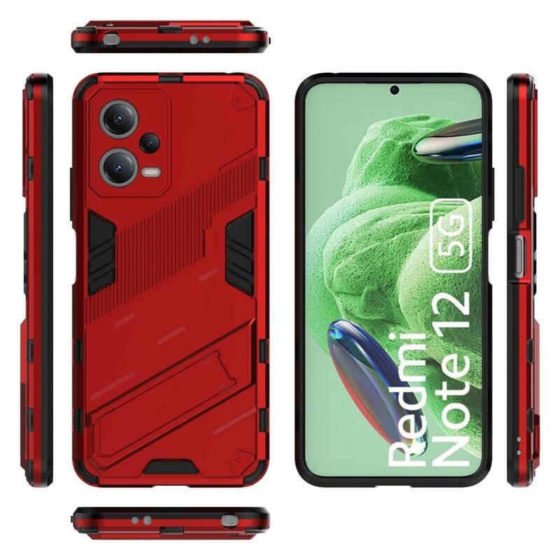 Armory tartós hibrid borító Xiaomi Redmi Note 12 5G/Poco X5 5G - piros
