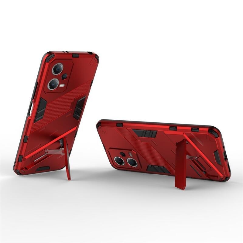 Armory tartós hibrid borító Xiaomi Redmi Note 12 5G/Poco X5 5G - piros