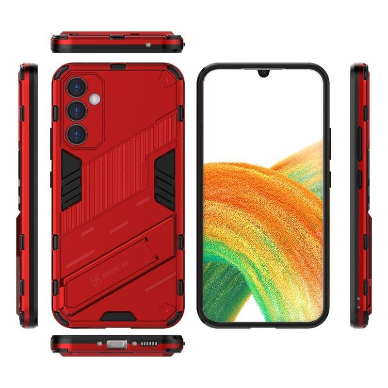 Armory tartós hibrid borító Samsung Galaxy A34 5G készülékhez - piros