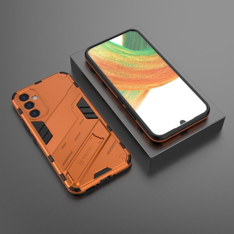 Armory tartós hibrid borító Samsung Galaxy A34 5G készülékhez - narancssárga