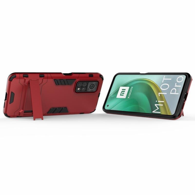 Guard tartós hibrid védőburkolat Xiaomi Mi 10T 5G/10T Pro 5G készülékhez - piros