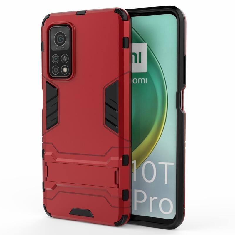 Guard tartós hibrid védőburkolat Xiaomi Mi 10T 5G/10T Pro 5G készülékhez - piros