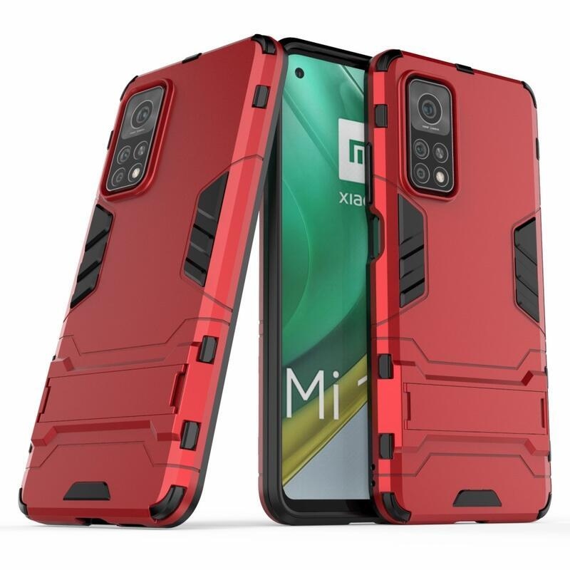Guard tartós hibrid védőburkolat Xiaomi Mi 10T 5G/10T Pro 5G készülékhez - piros