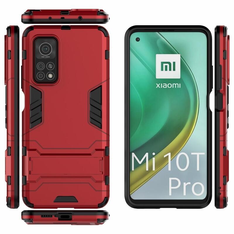Guard tartós hibrid védőburkolat Xiaomi Mi 10T 5G/10T Pro 5G készülékhez - piros