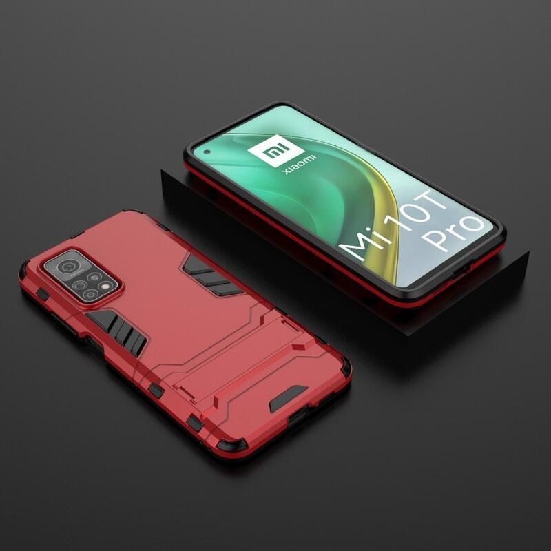 Guard tartós hibrid védőburkolat Xiaomi Mi 10T 5G/10T Pro 5G készülékhez - piros