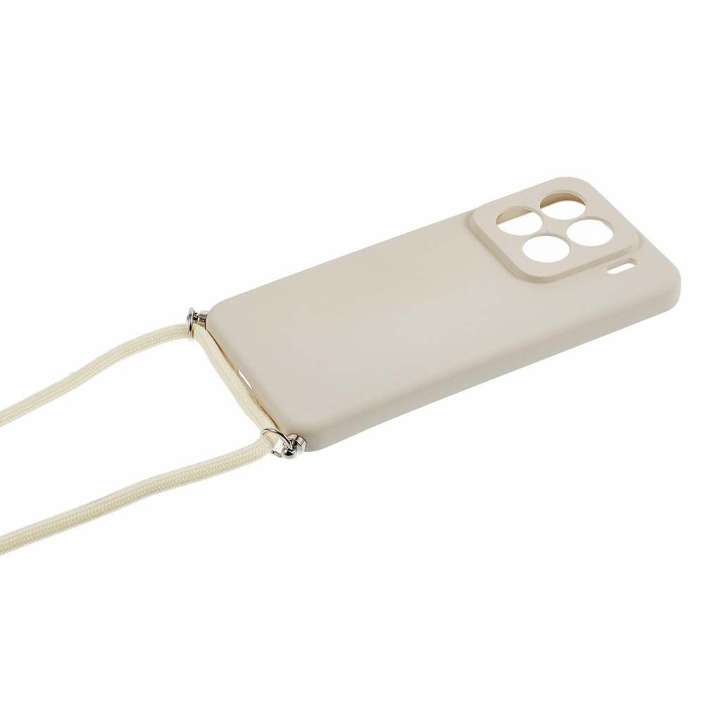 Bélelt zselés tok zsinórral Xiaomi 15 Pro-hoz - fehér