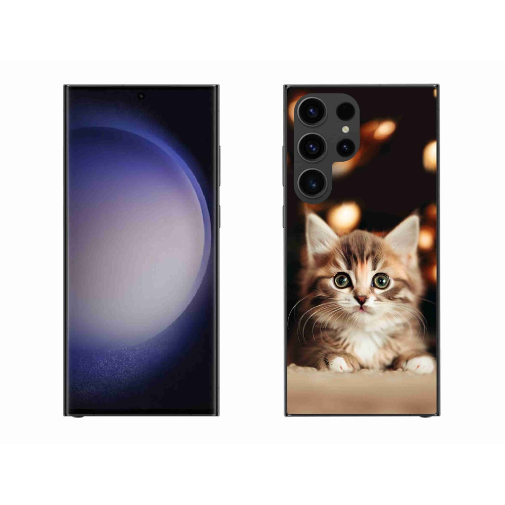 Gél borítás mmCase Samsung Galaxy S23 Ultra 5G - aranyos cica 2