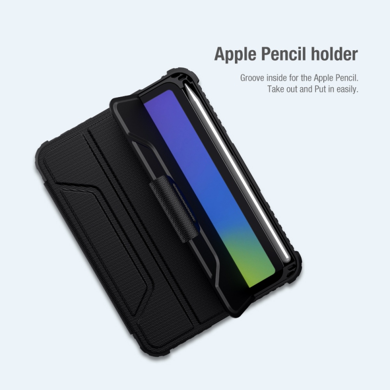 Nillkin Bumper PRO védőállvány tok iPad Mini 6 2021/Mini 7 2024 Fekete