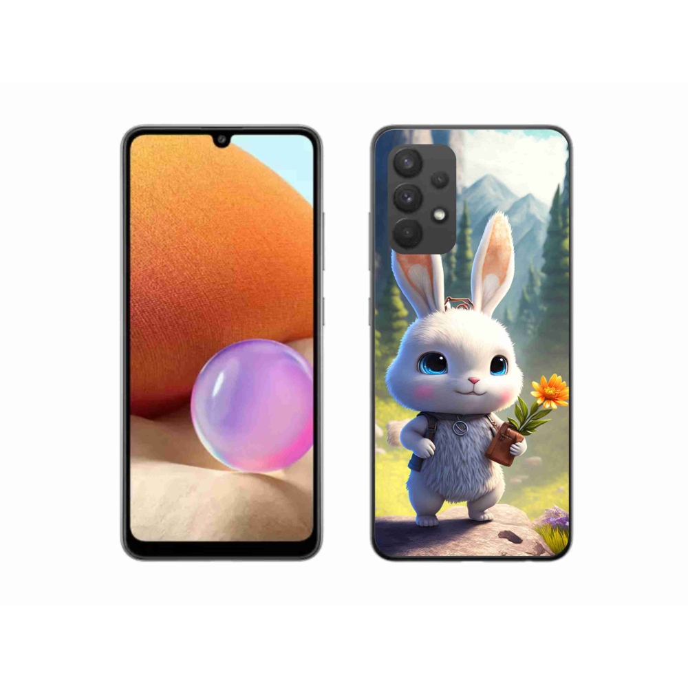 Gél borítás mmCase Samsung Galaxy A32 4G - aranyos nyuszi